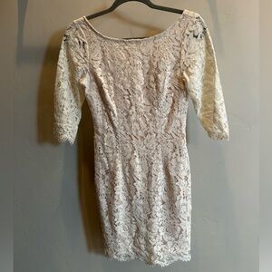Lulus white lace dress